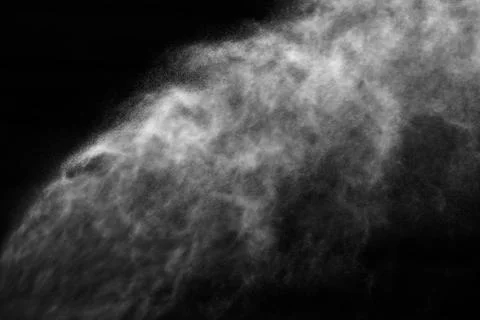 A stream of water and a cloud of drops Stock Photos