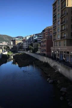 Stream of water in a city Stock Photos