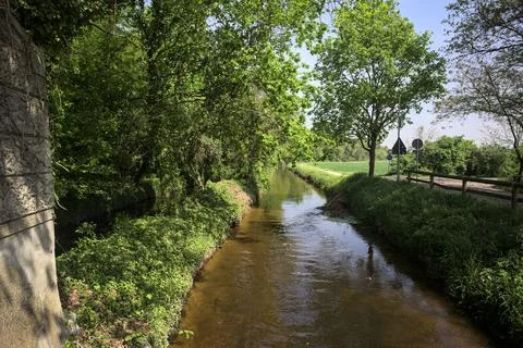 Stream of water in the countryside 写真素材