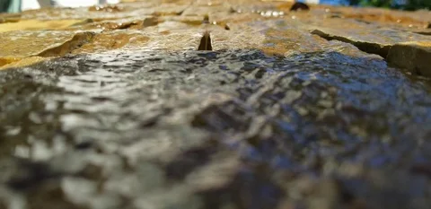 Stream of water down a fontain Stock Footage 109802472