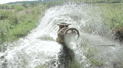 Stream of water flowing Vídeo Stock 65786309