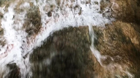 Stream of Water Flowing from a Waterfall Stock Footage 289241510