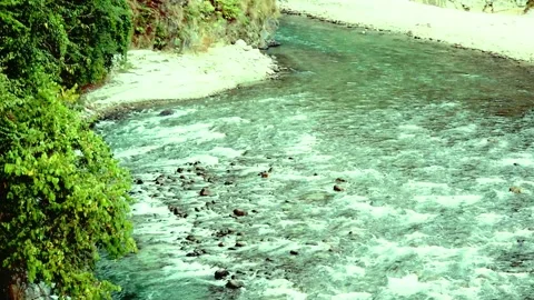 Stream of water in the mountain Stock Footage 257459608