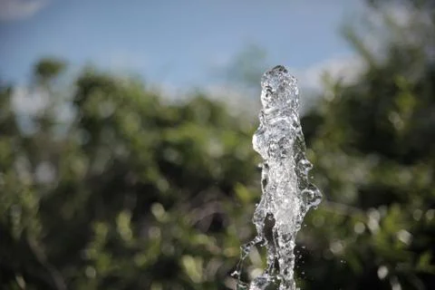 The stream of water in slow motion Stock Photos