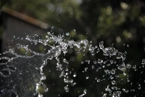 The stream of water in slow motion Stock Photos
