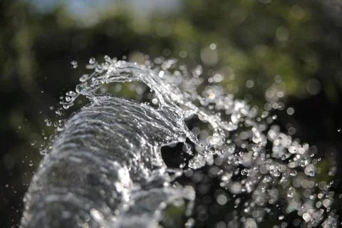The stream of water in slow motion Stock Photos