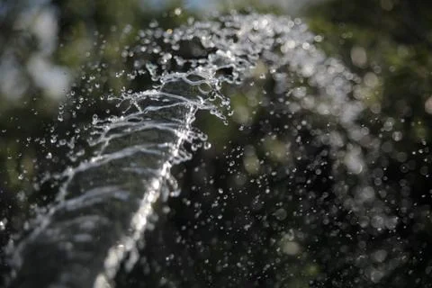 The stream of water in slow motion Stock Photos