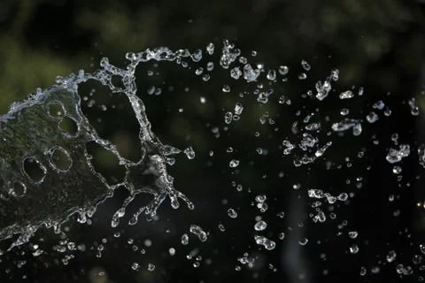 The stream of water in slow motion Stock Photos