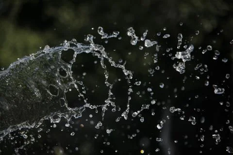 The stream of water in slow motion Stock Photos