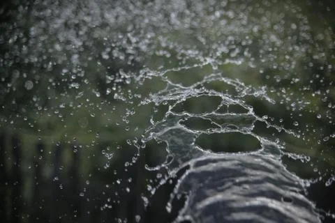 The stream of water in slow motion Stock Photos