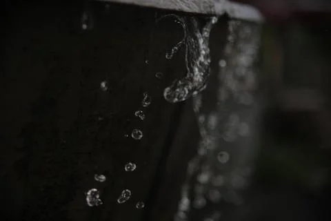 The stream of water in slow motion Stock Photos