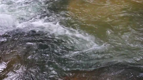 Stream of Waterfall and maelstrom Stock Footage 220476828