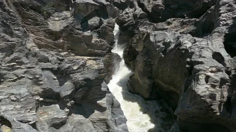 Stream Waterfall Between Stones Stock Footage 50587655