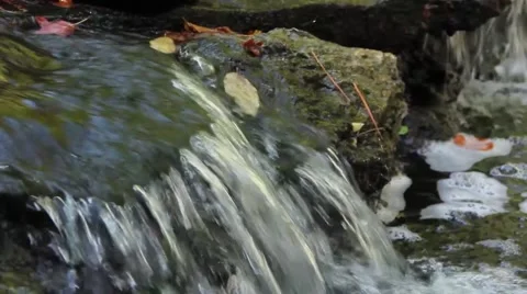 Stream Waterfall - Close Up Stock Footage 44962032