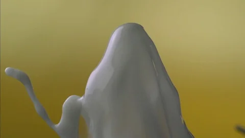  Stream of yogurt Stock Footage 81798151