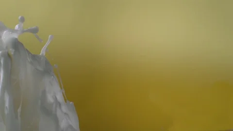  Stream of yogurt Stock Footage 81798391