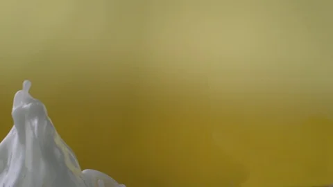  Stream of yogurt Stock Footage 81798523