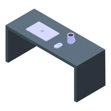 Streamer desktop icon, isometric style Stock Illustration