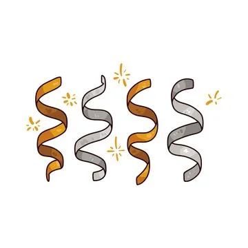 Streamers illustration Illustrazione stock