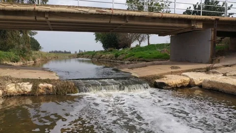Streaming Agricultural Canal Stock Footage 125910962