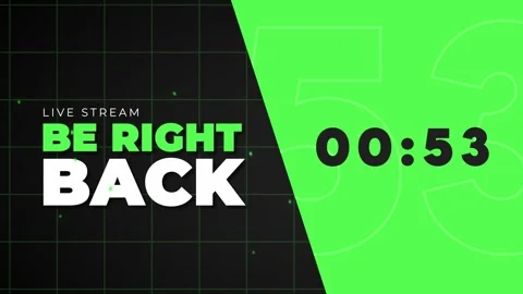 Streaming Be Right Back 1 Minute Countdown Animation. Stock-Footage 271118286