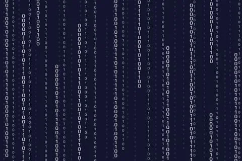 Streaming binary code background Stock Illustration