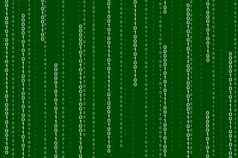 Streaming binary code background Stock Illustration