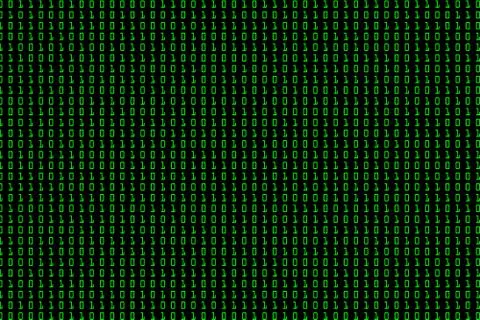 Streaming binary code background. Stock Illustration