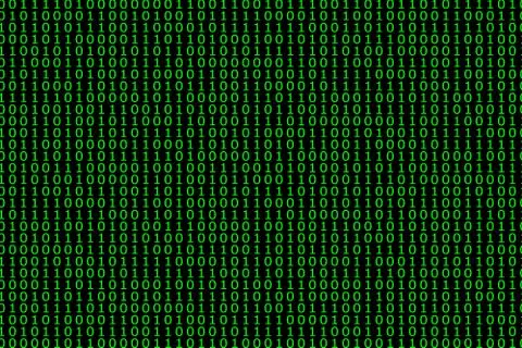 Streaming binary code background. Stock Illustration