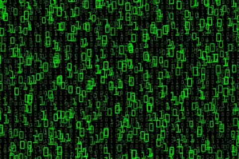 Streaming binary code background. Stock Illustration