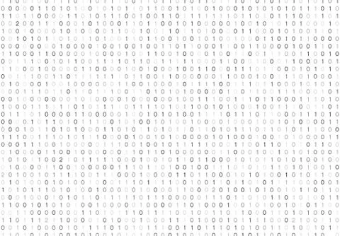 Streaming binary code background vector illustration. Data matrix Stock Illustration