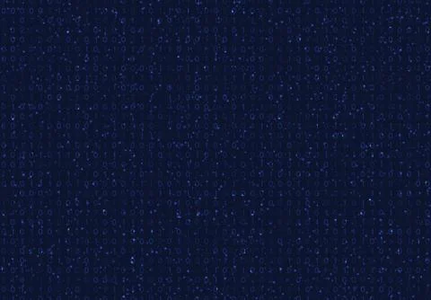 Streaming binary code background vector illustration. Data matrix Stock Illustration