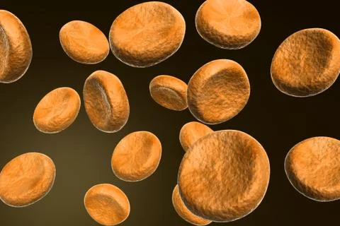 Streaming blood cells Stock Illustration