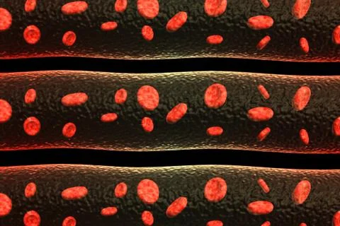 Streaming blood Stock Illustration