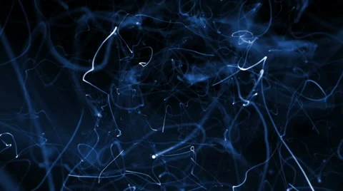 Streaming blue ribbons of light - Video ... | Stock Video | Pond5