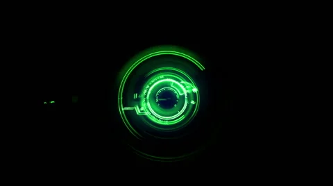 Streaming circular digital interface / Interaction moment Stock Footage 62232276