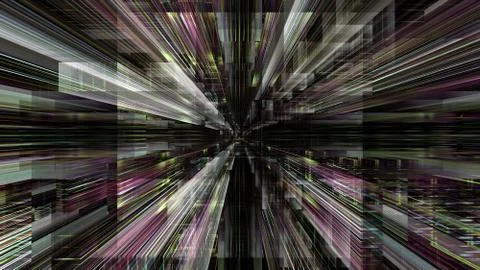 Streaming Data Abstraction Stock Illustration