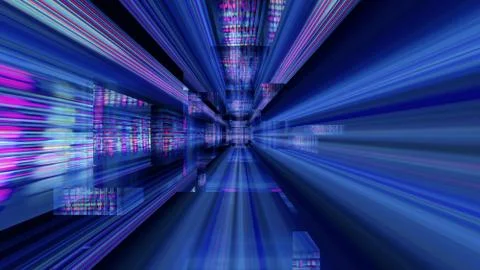 Streaming Data Abstraction Illustrazione stock
