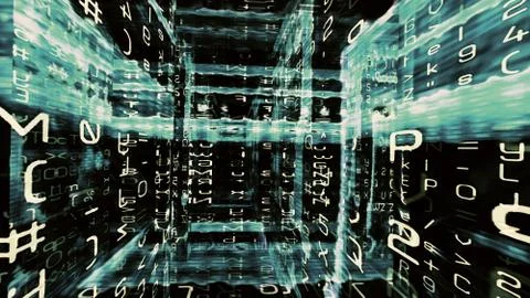 Streaming Data Abstraction Illustrazione stock