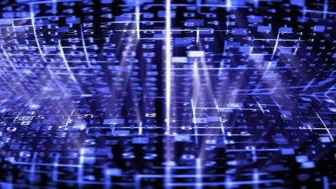 Streaming Data Abstraction 스톡 일러스트