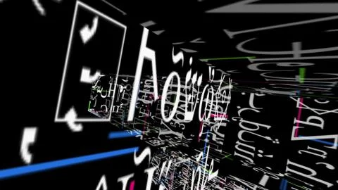 Streaming Data Abstraction Stock Illustration