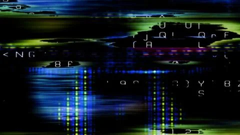 Streaming Data Abstraction Stock Illustration