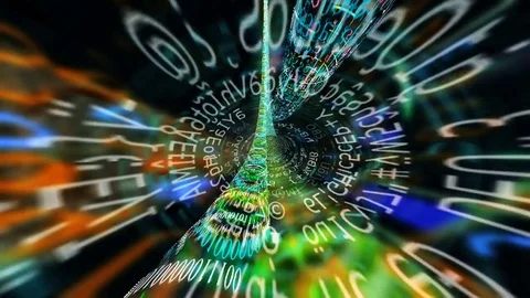 Streaming digital data tunnels Video stock 82252208