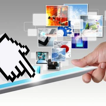 Streaming images イラスト素材