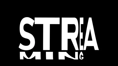 Streaming Kinetic Warp Text Animation Stock Footage 315003099
