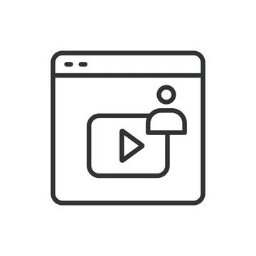 Streaming, in line design. Live translation, Real-time, Online translation Stock Illustration