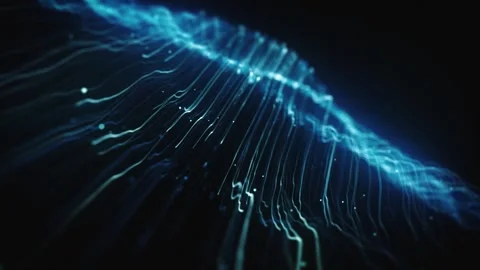 Streaming Lines Digital Technology Background Video stock 329064841