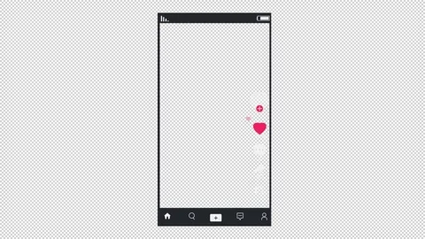 Streaming media. Animation of the mobile application interface template. Cartoon 스톡 동영상 167415938