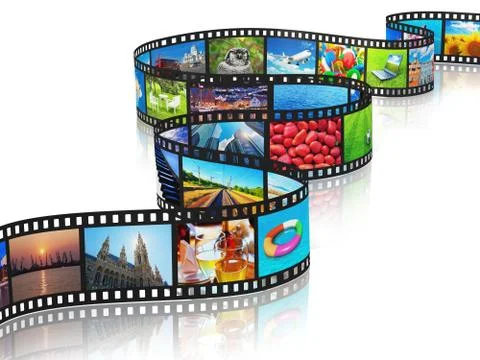 Streaming media concept Stock Illustration