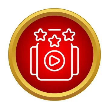 Streaming media content rating system concept icon Stock Illustration